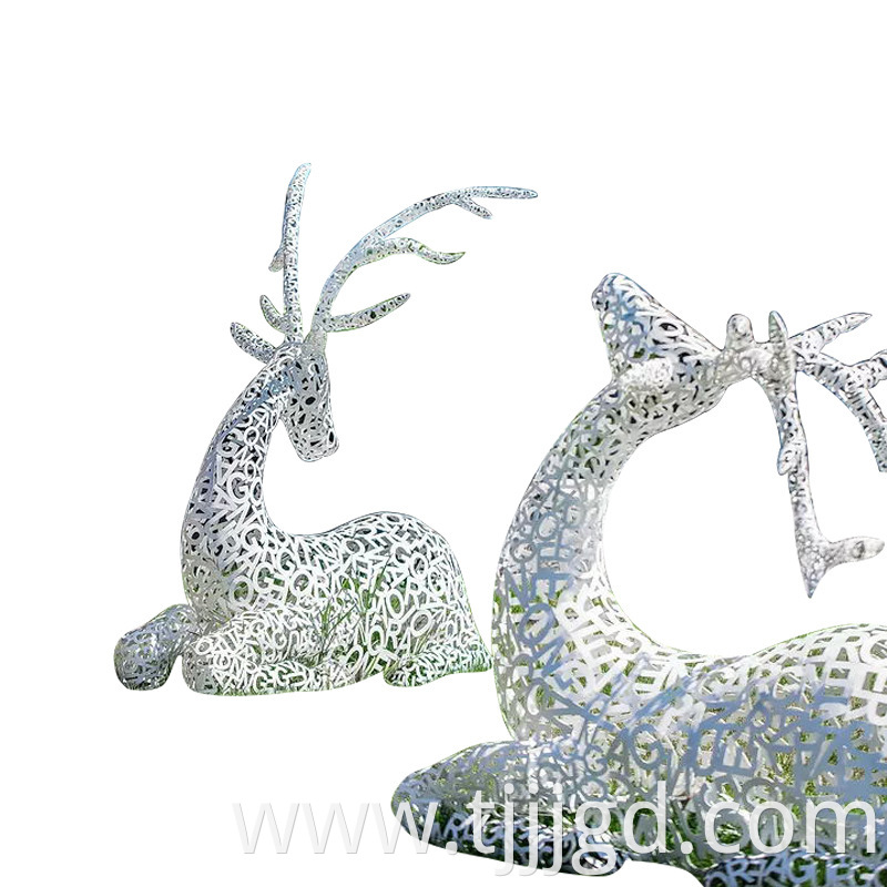 Outdoor Sika Deer Sculpture